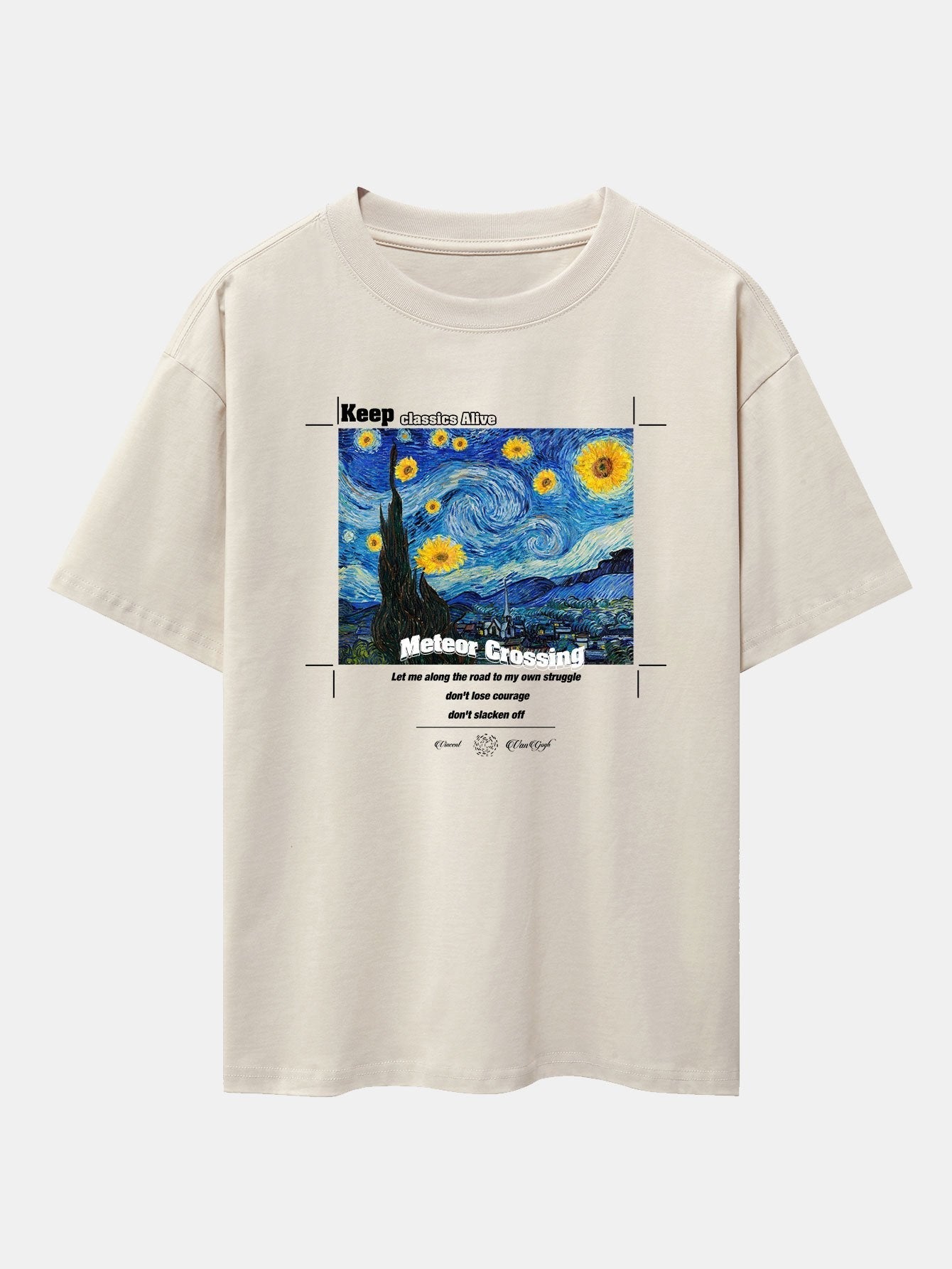Aegon® | Abstract Painting Print Drop Shoulder Oversize T-Shirt