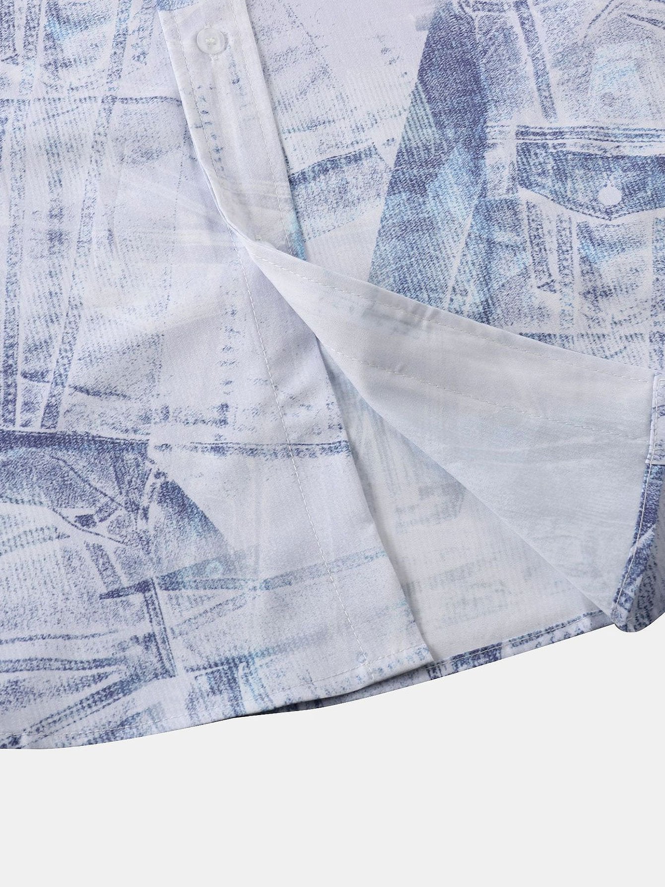 Alpheaus® | Denim Print Button Up Shirt