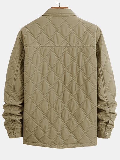 Manuel | Quilted Button Up Overshirt