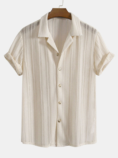 Joel® | Textured Cuban Shirt & Straight Leg Linen Pants