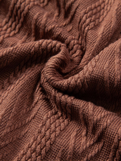 Yovanni® | Knitted Geometric Jacquard Polo