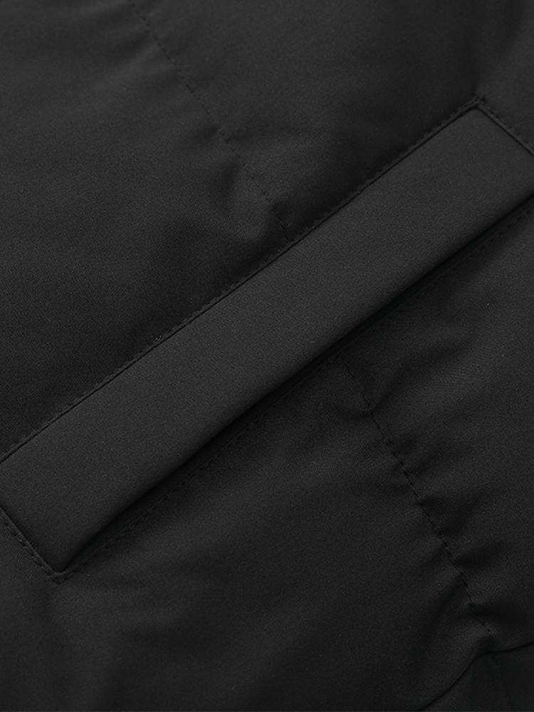 Caspian | Contrast Zip Up Hooded Puffer Coat