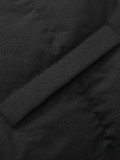 Caspian | Contrast Zip Up Hooded Puffer Coat
