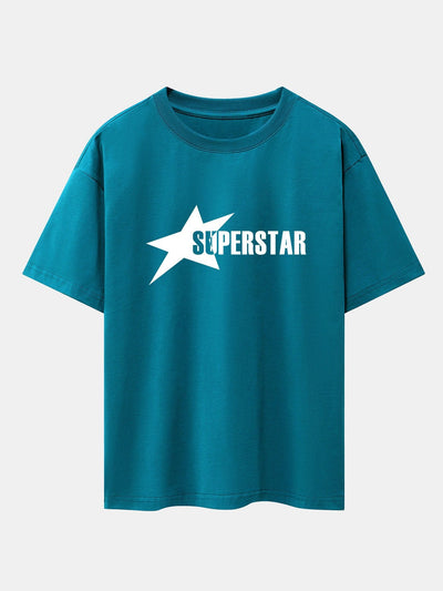 Jamie® | Superstar Print Drop Shoulder Oversize T-Shirt