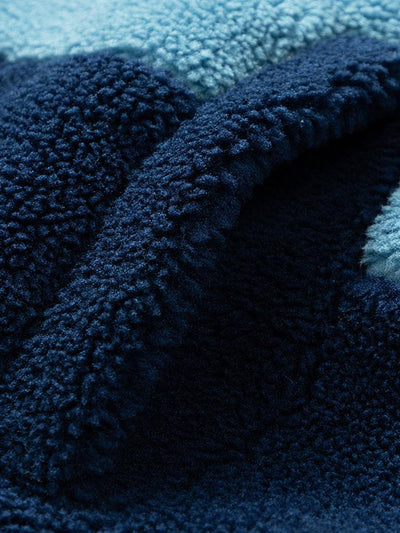 Gideon | Color Block Zip Up Teddy Coat