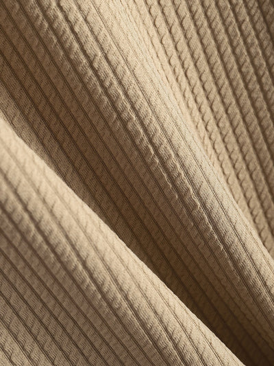 Aureliano® | Muscle Fit Ribbed Hooded T-Shirt