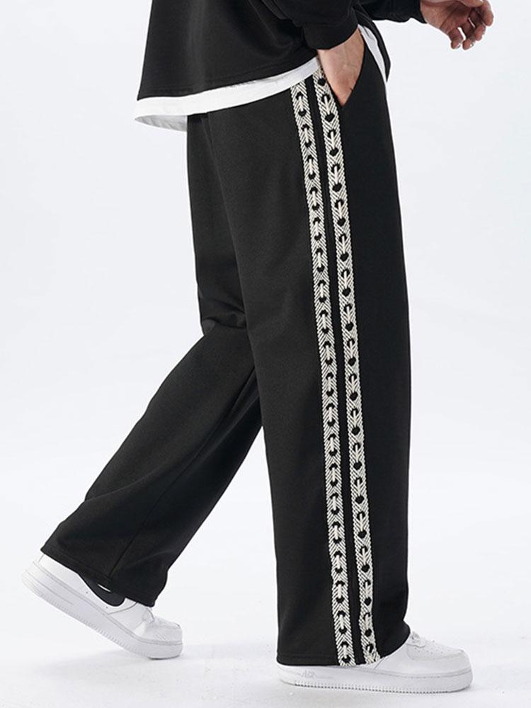 Bardo® | Side Webbing Panel Relax Fit Straight Leg Trousers