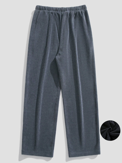 Gabino® | Polar Fleece Lined Straight Leg Corduroy Pants