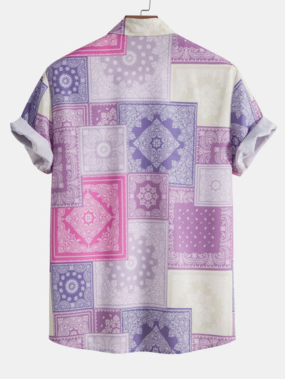 Amato® | Paisley Patchwork Print Shirt