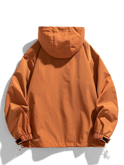 Juli��n | Quarter-Zip Nylon Hooded Windbreaker