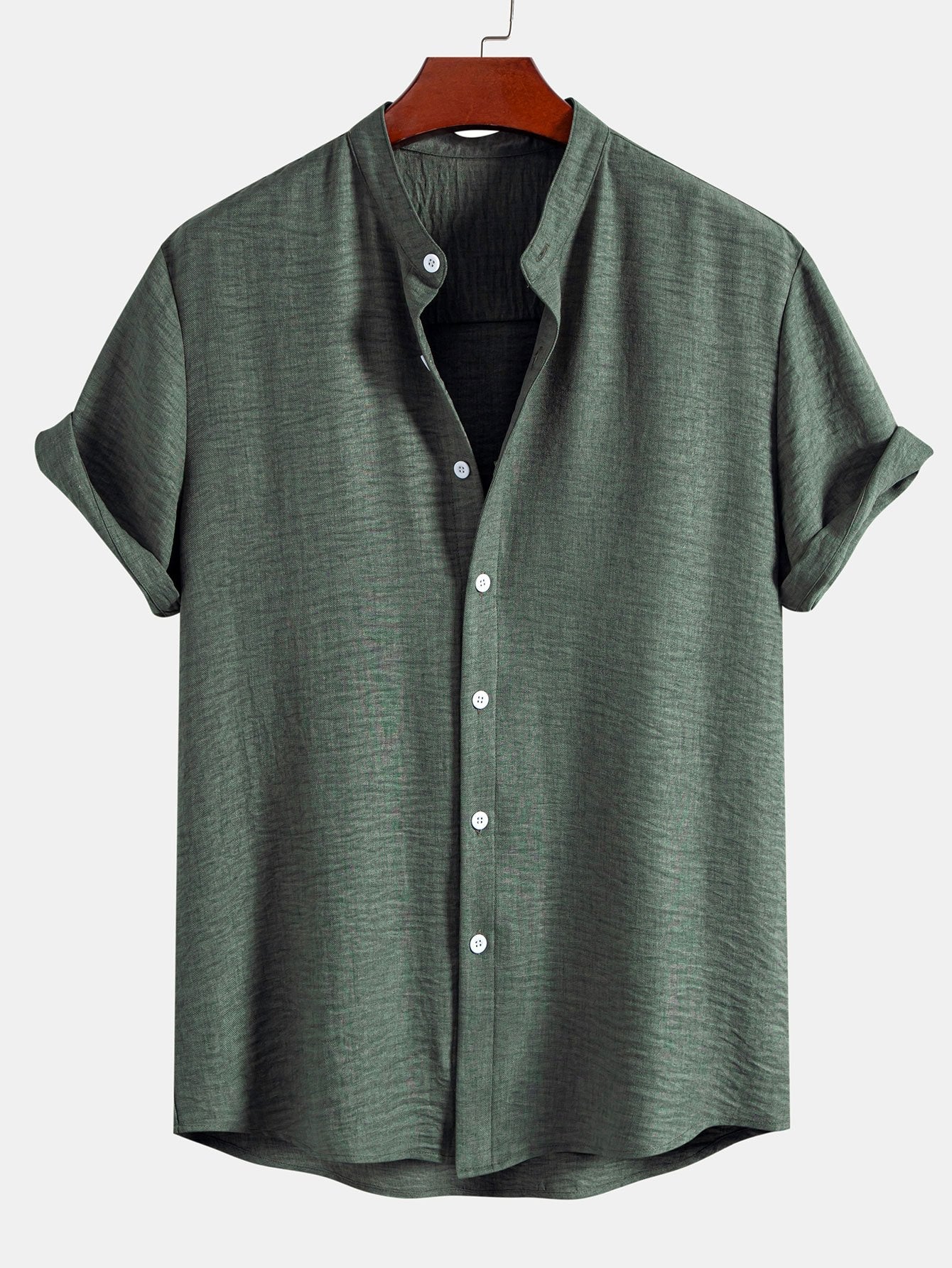 Ananías® | Stand Collar Textured Shirt