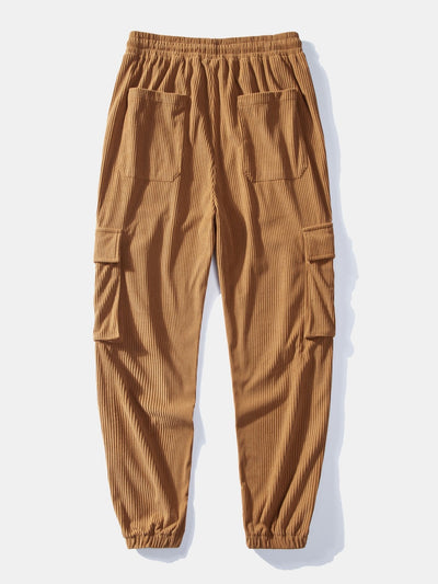 Alejandro® | Drawstring Corduroy Cargo Jogger Pants