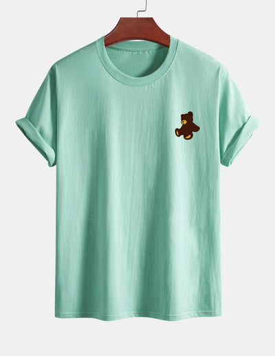 Yoab® | Teddy Bear Print Cotton T-Shirt