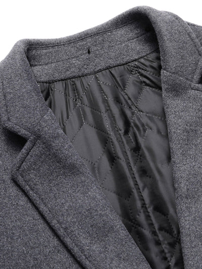 Sterling | Detachable Hooded Woolen Overcoat