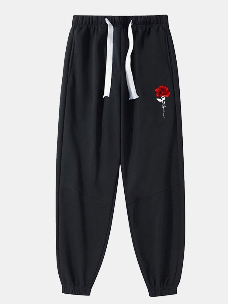 Baltsar® | Rose Print Cotton Blend Jogger Pants