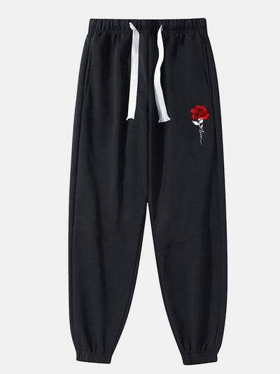 Baltsar® | Rose Print Cotton Blend Jogger Pants