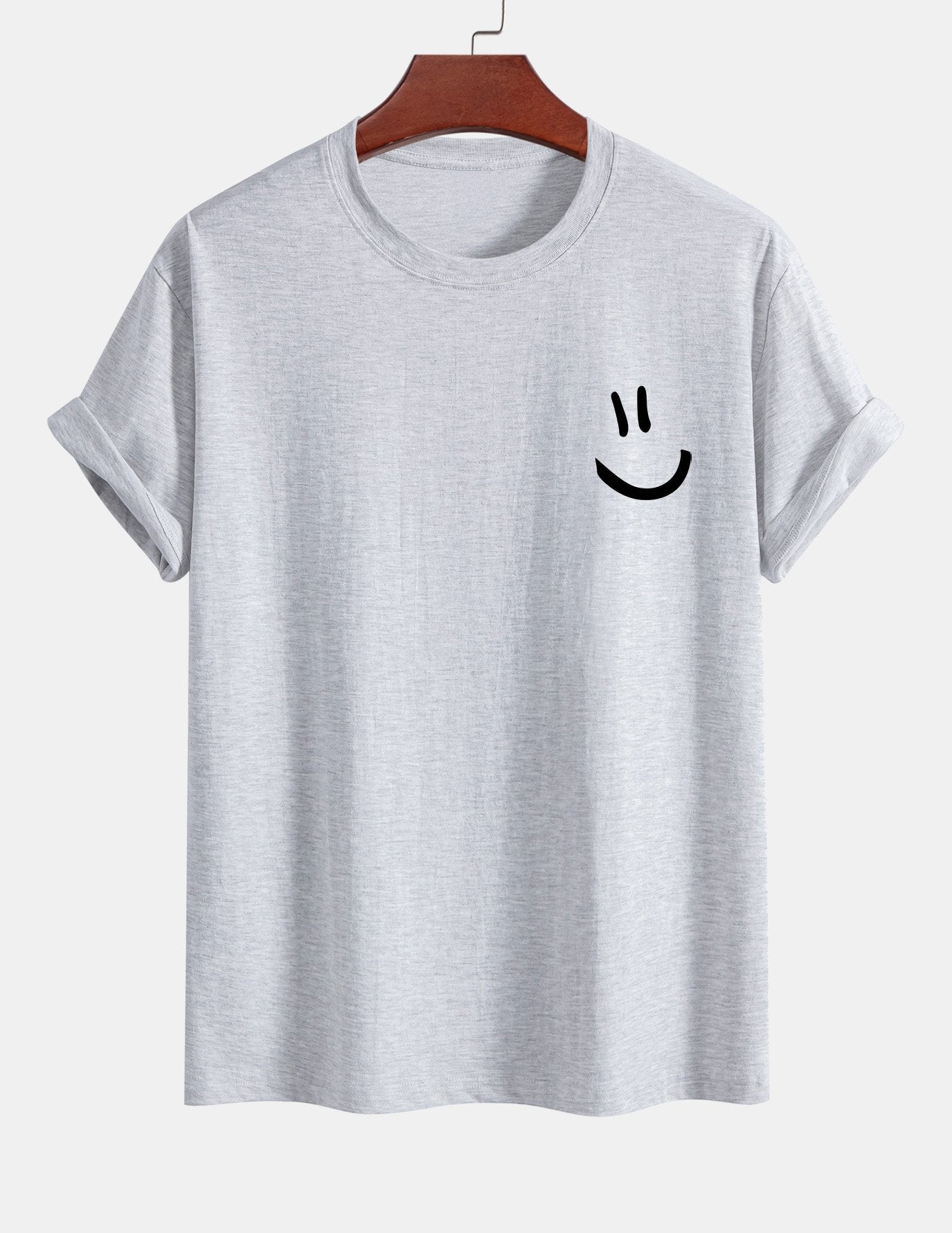 Ernest® | Regular Fit Smiley Face Print Cotton T-Shirt