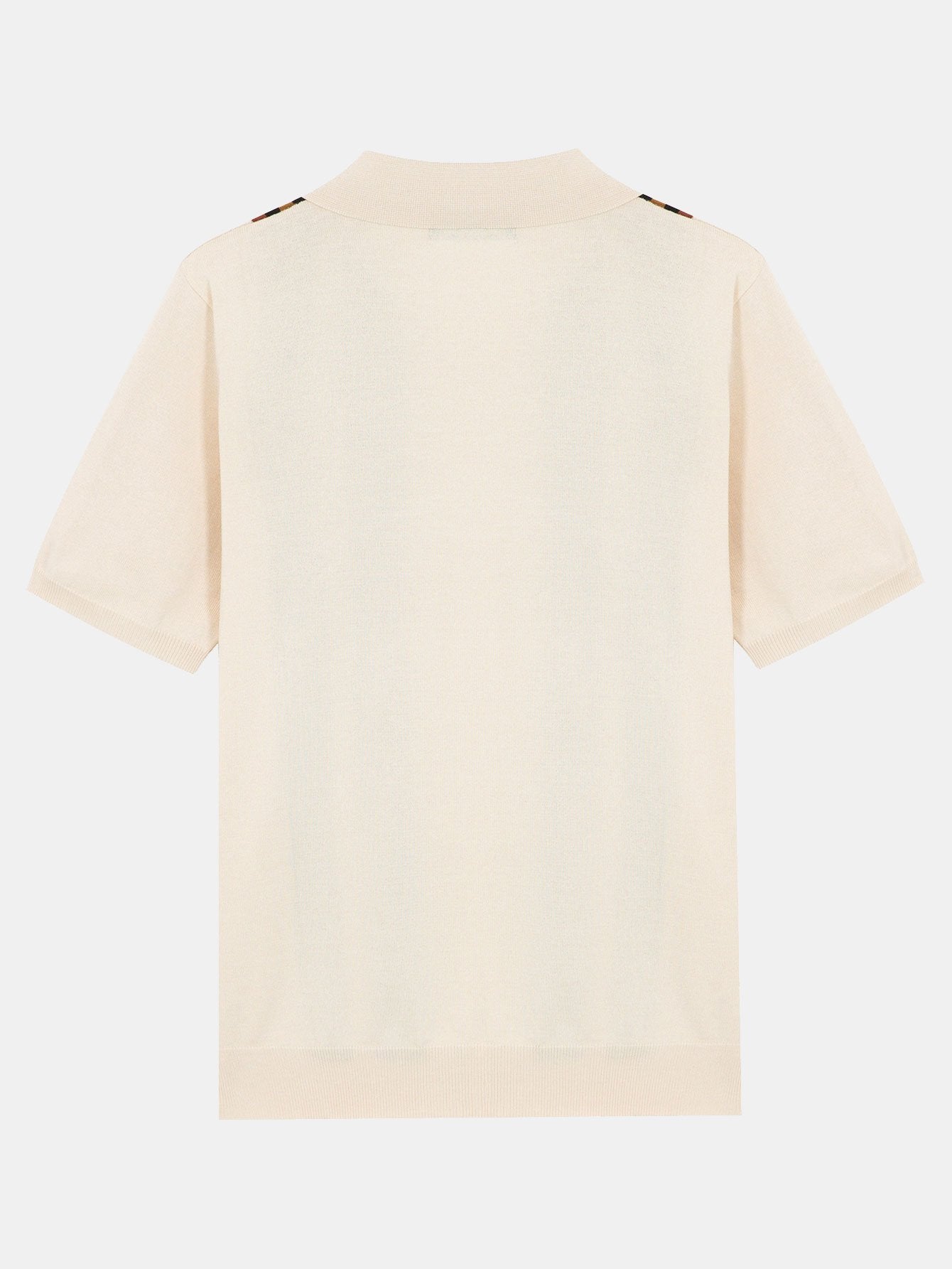 Jasper | Short Sleeve Striped Button Up Sweater Polo