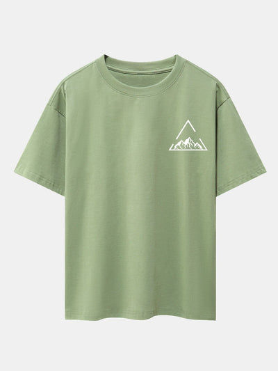 Lloyd® | Triangle Mountain Print Drop Shoulder Oversize T-Shirt