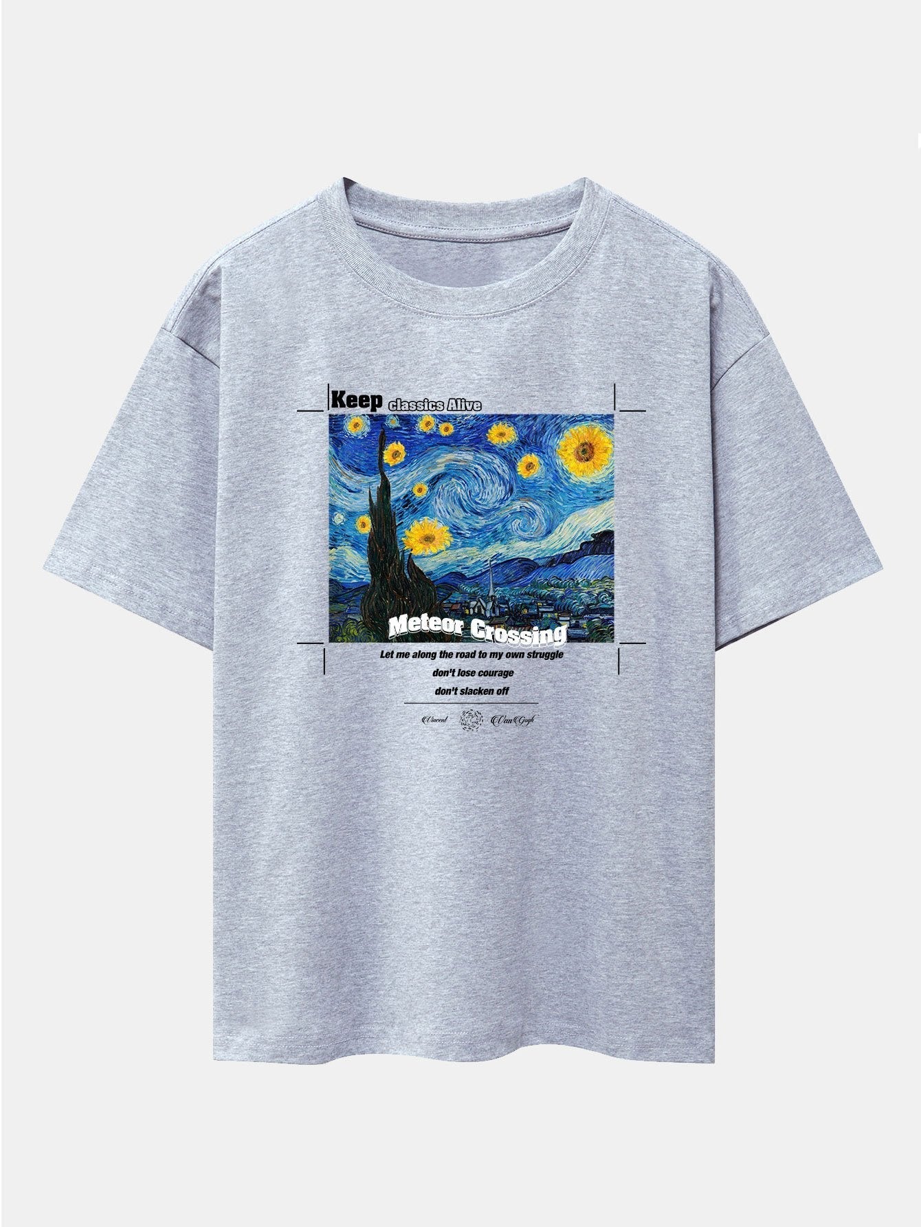 Aegon® | Abstract Painting Print Drop Shoulder Oversize T-Shirt