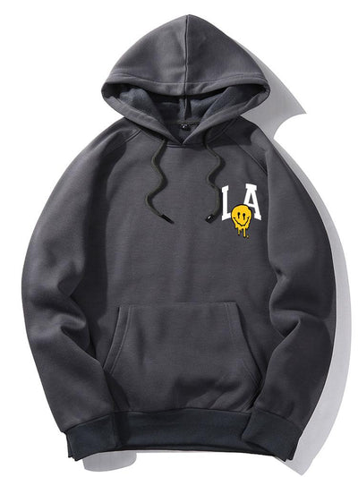 Quincy | LA Smiley Print Hoodie