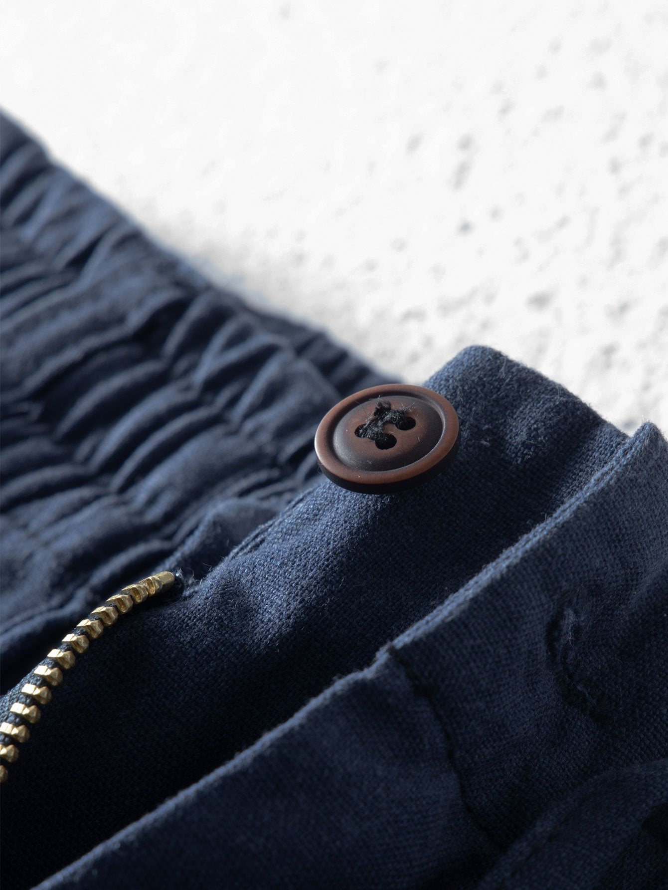 Badr® | Linen Cotton Blend Drawstring Shorts