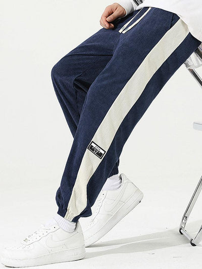 Ernesto® | Side Stripe Corduroy Jogging Pants