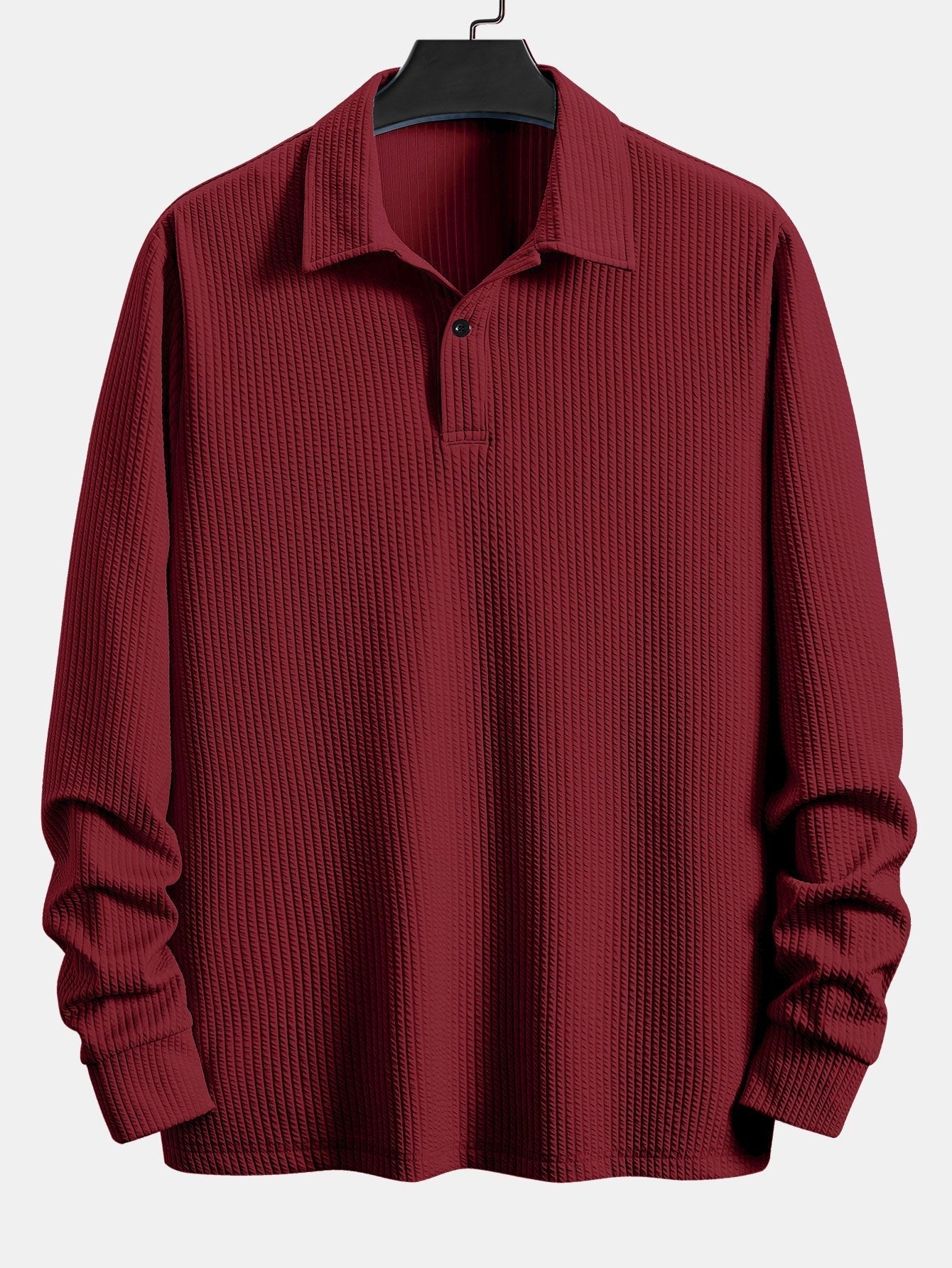 Mateo | Long Sleeve Ribbed Polo