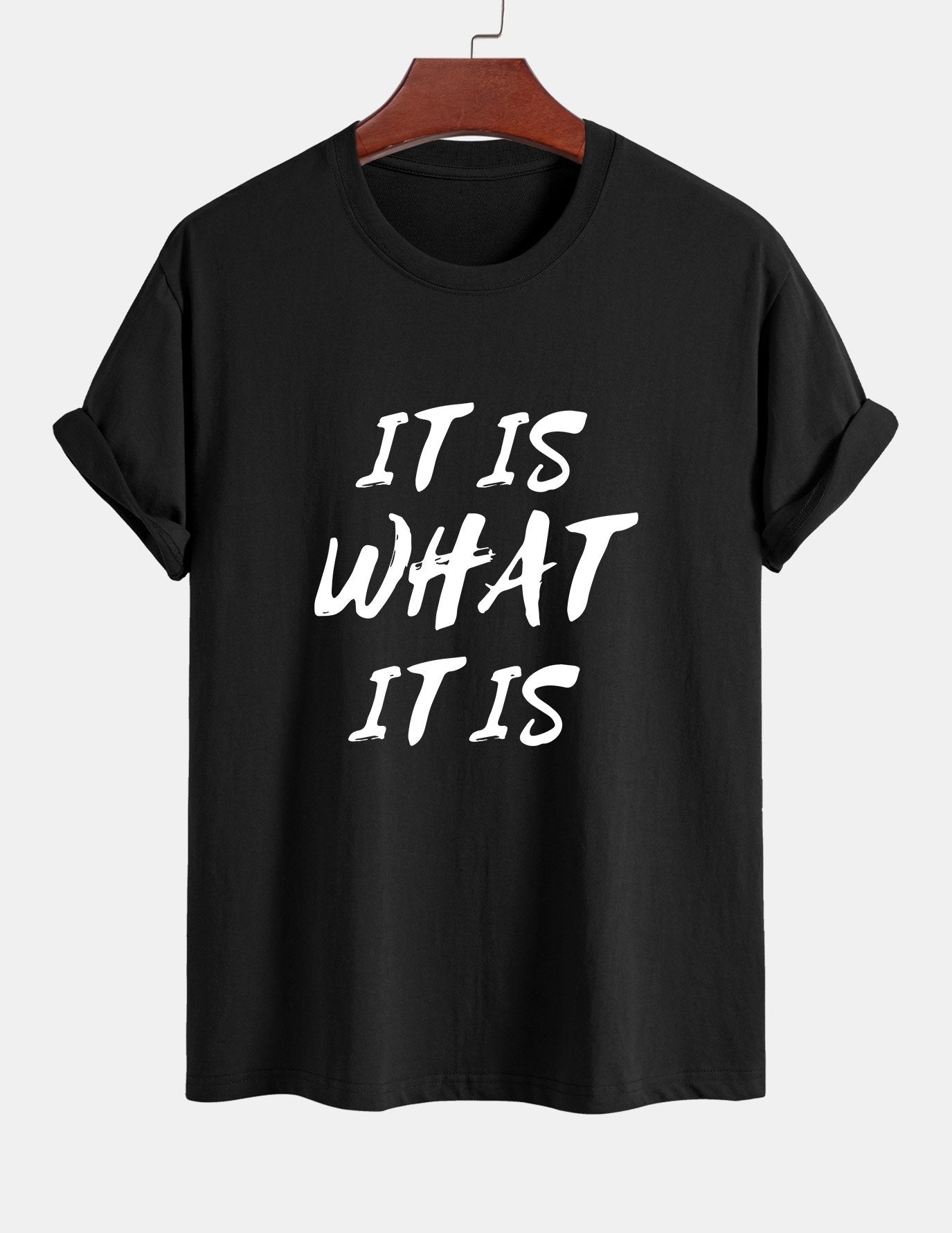Ulrico® | It Is What It Is Print Cotton T-Shirt