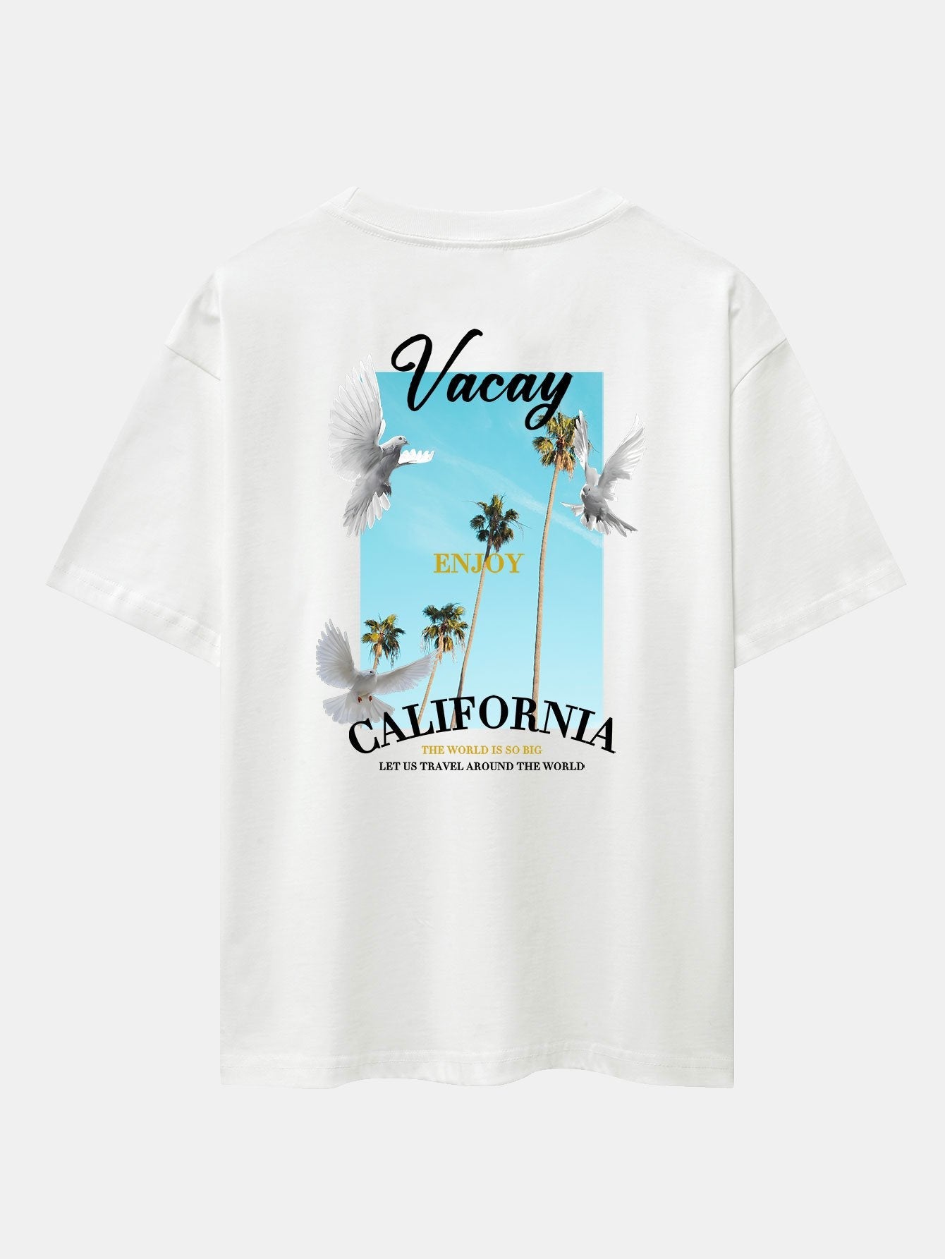 Tobías® | Dove Back Print Drop Shoulder Oversize T-Shirt