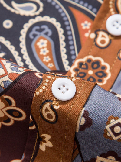 Aries® | Paisley Patchwork Print Button Up Shirt