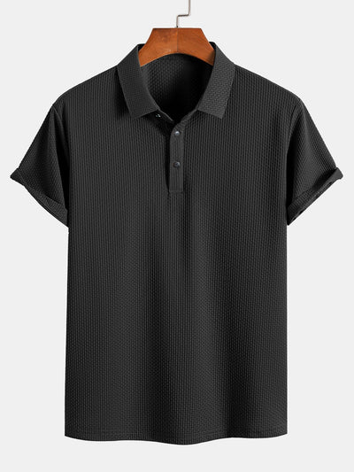 Declan | Short Sleeve Textured Polo