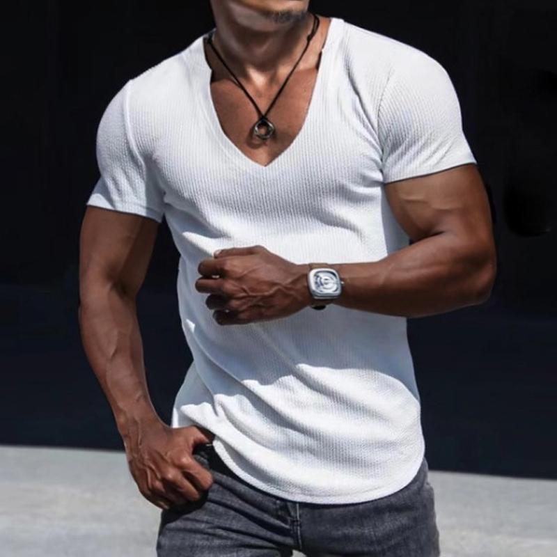 Men's SliFit Short Sleeve Sport V-Neck p T-Shirt