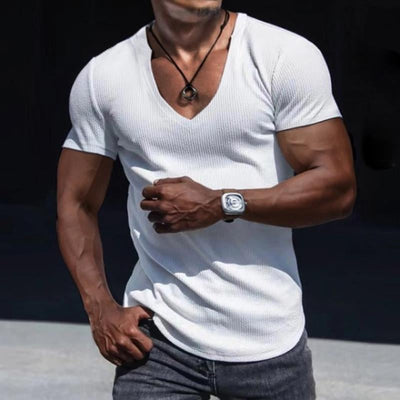 Men's SliFit Short Sleeve Sport V-Neck p T-Shirt