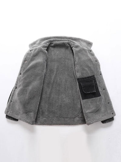 Emmett | Teddy Lined Washed Denim Jacket
