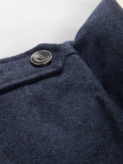 Mateo | Teddy Lined Funnel Neck Wool Look Coat