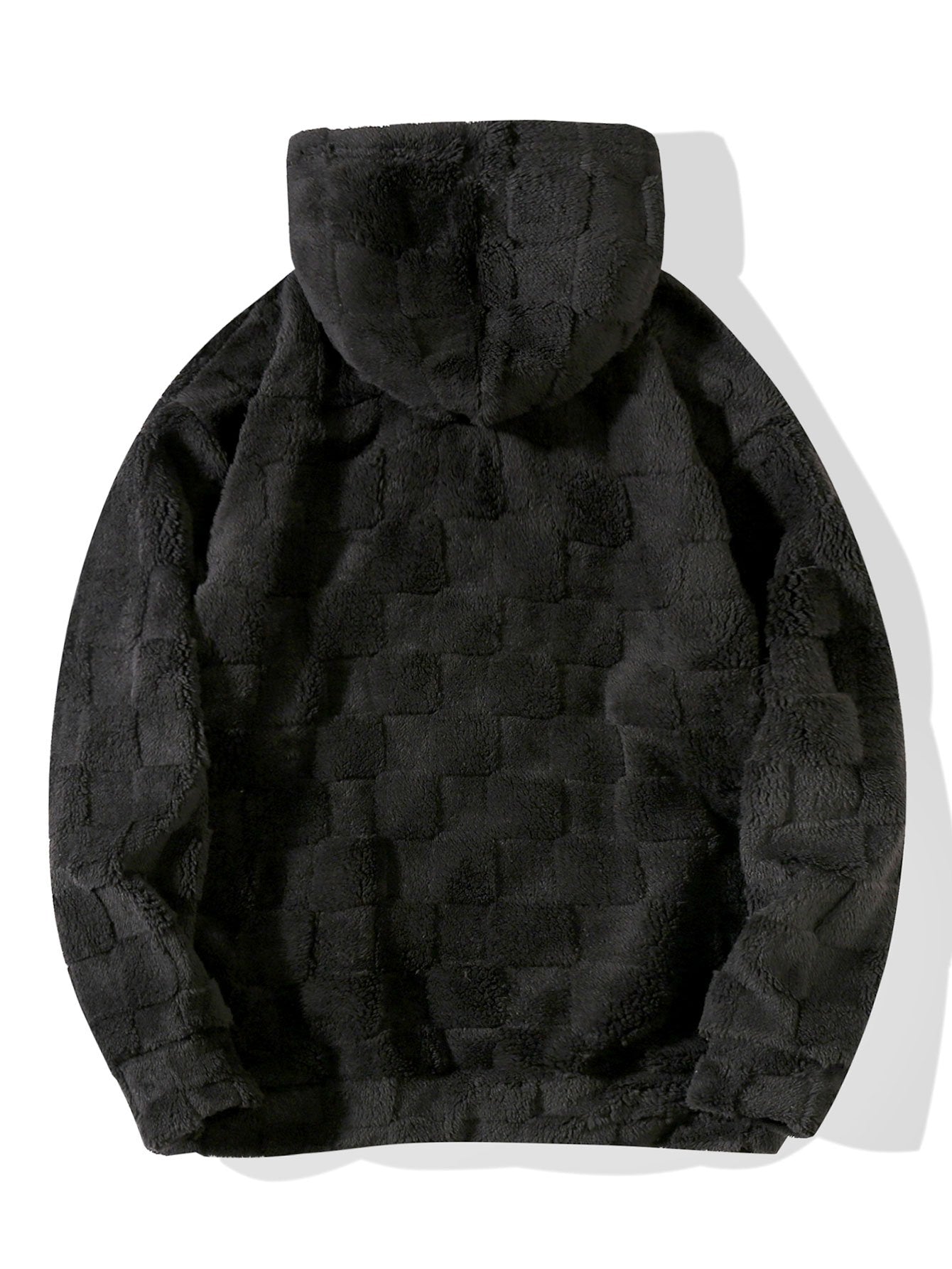 Gerald | Relax Fit Checkerboard Teddy Hoodie