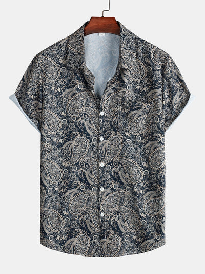 Asser® | Paisley Print Button Up Shirt