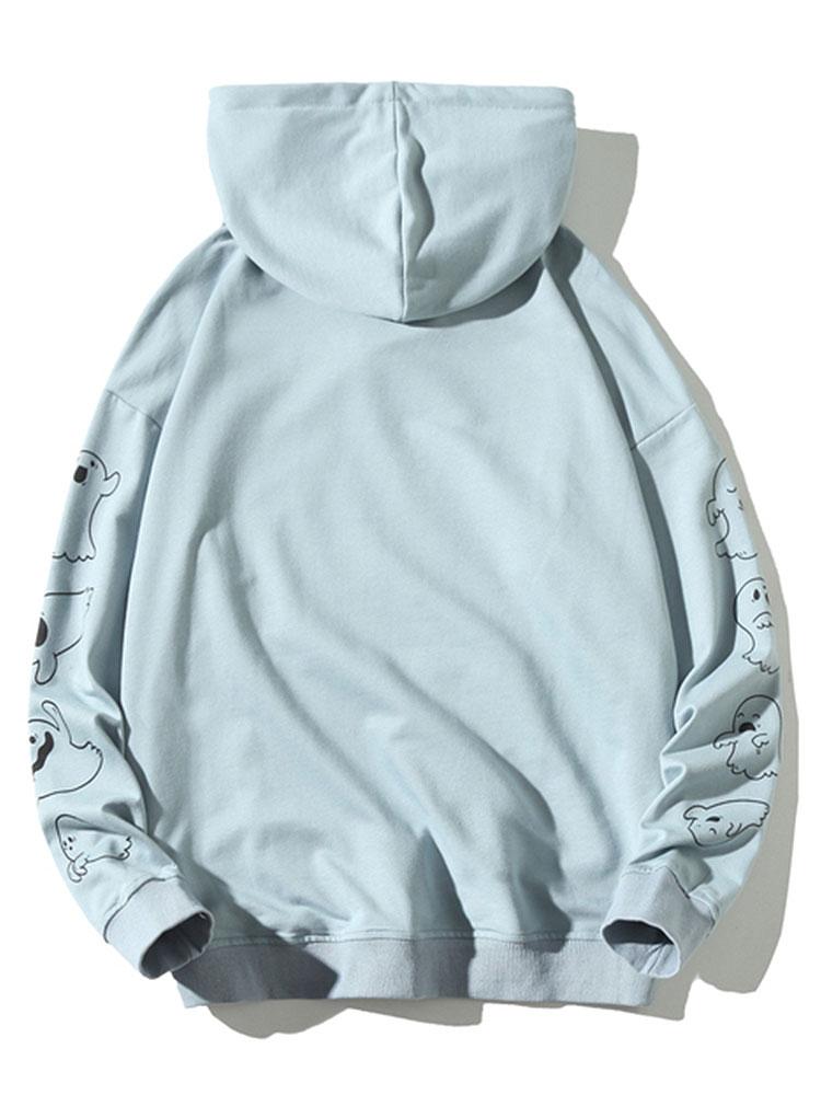 Lian | Relax Fit Ghost Print Hoodie