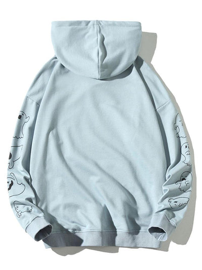 Lian | Relax Fit Ghost Print Hoodie