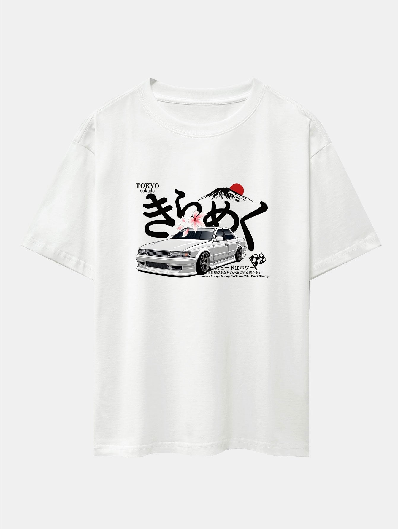 Killian® | Tokyo Mt. Fuji Car Print Drop Shoulder Oversize T-Shirt