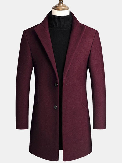 Thane | Lapel Woolen Overcoat