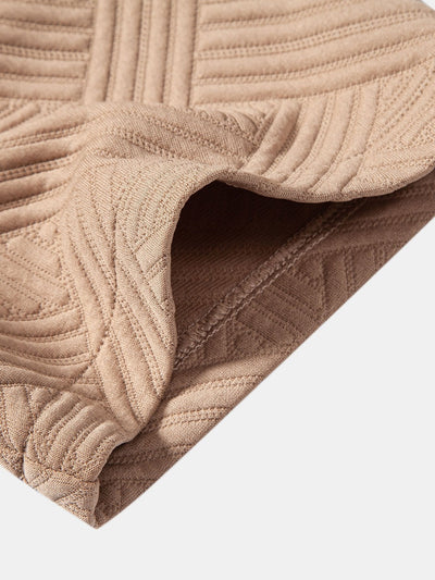 Apolinar® | Texture Jacquard Button Up Shirt & Shorts