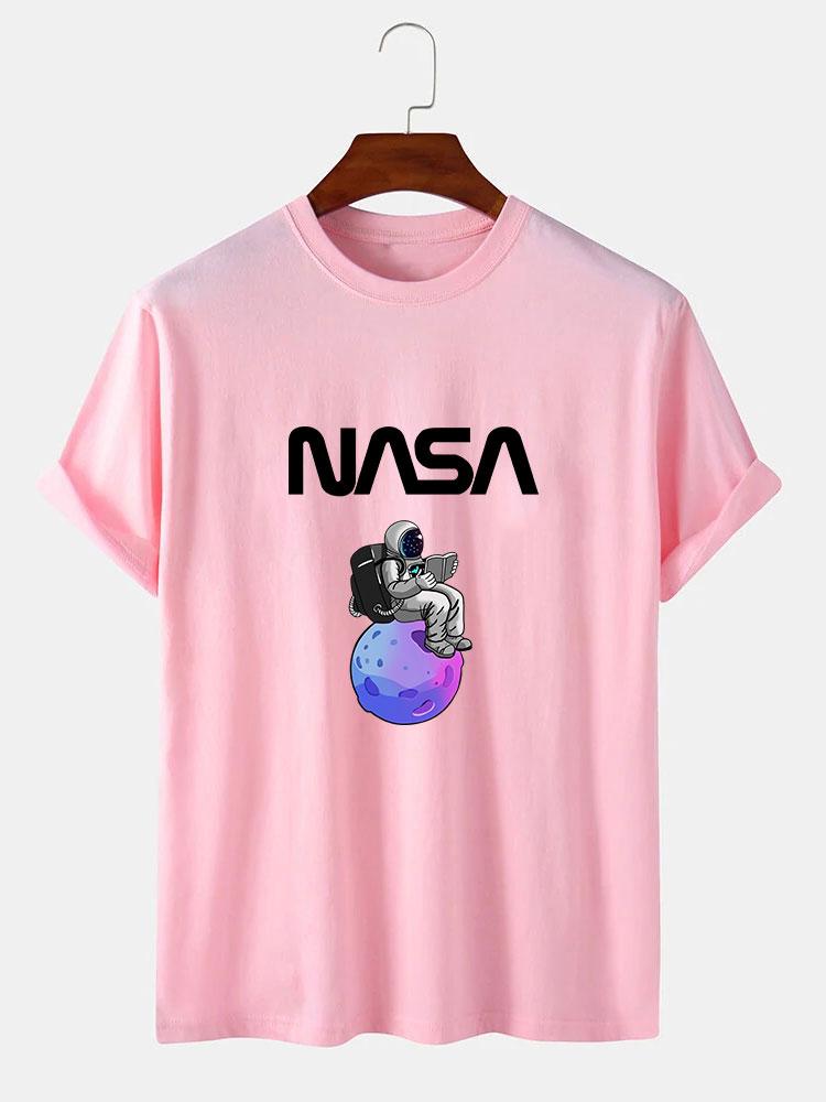 Klaus® | Astronaut Reading Book Print T-Shirt