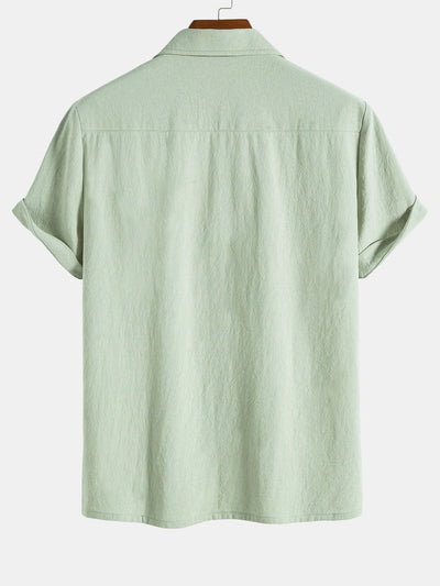 Jerome® | Textured Cotton Revere Shirt & 5" Shorts