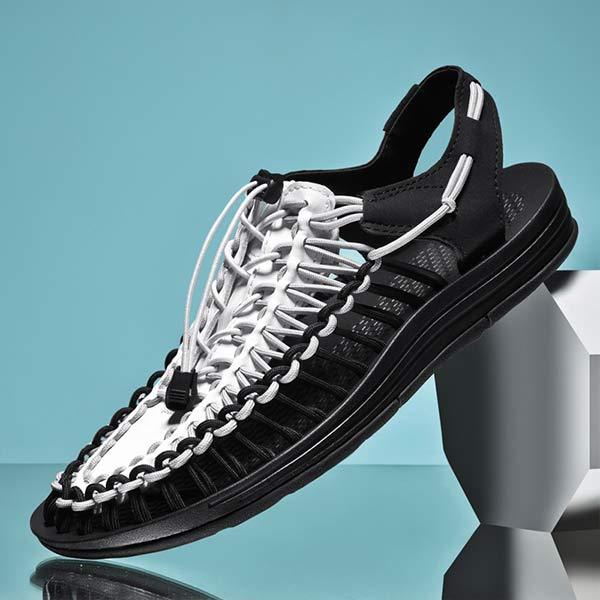 MEN'S HANDWOVEN BEACH SANDALS