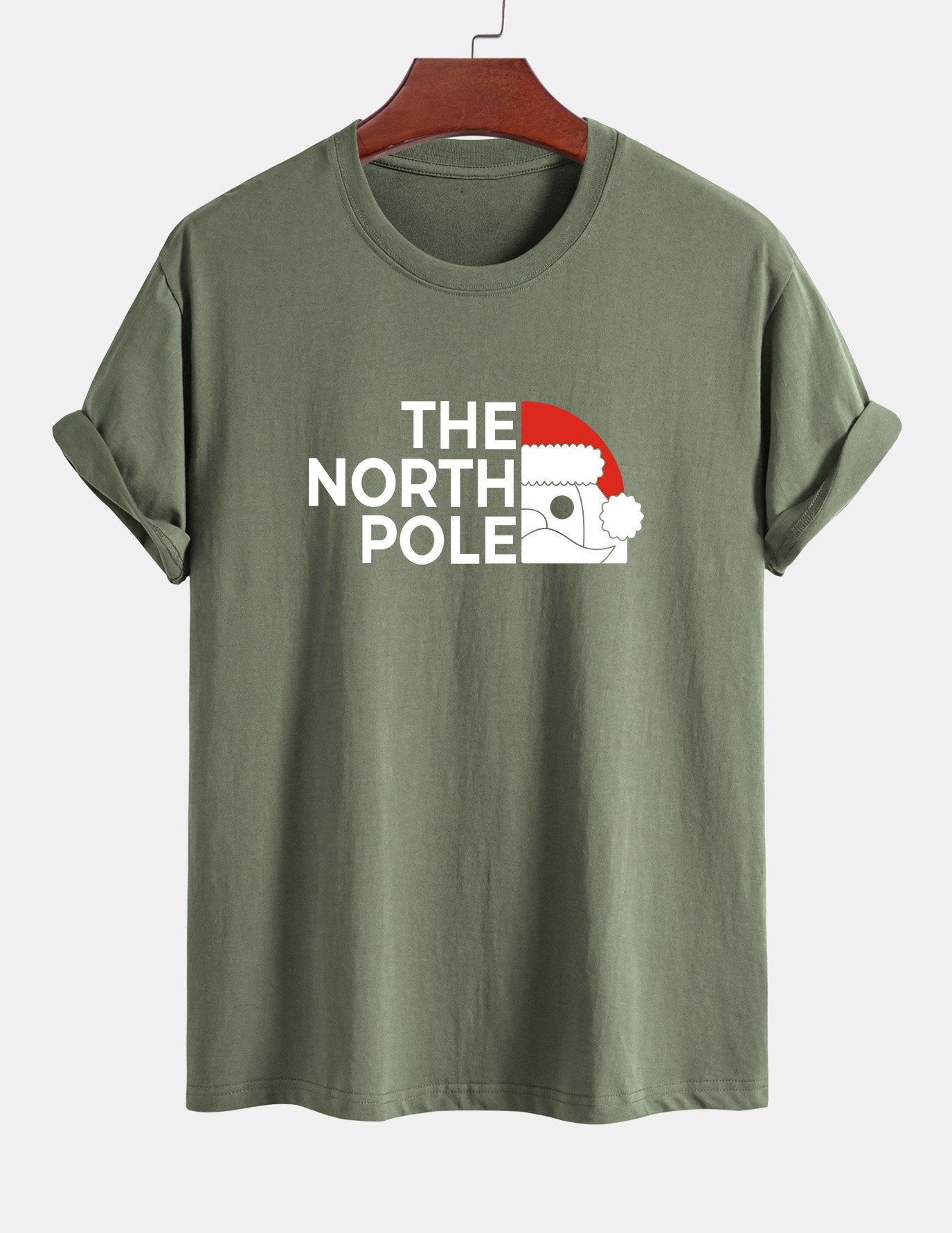 Alberto® | Santa Claus Slogan Print Cotton T-Shirt