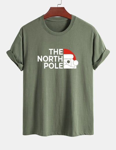 Alberto® | Santa Claus Slogan Print Cotton T-Shirt