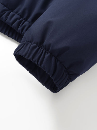 Fernando | Teddy Fleece Lined Color Block Hooded Windbreaker