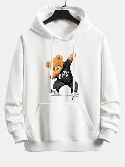 Colby | Cool Bear Print Relax Fit Hoodie